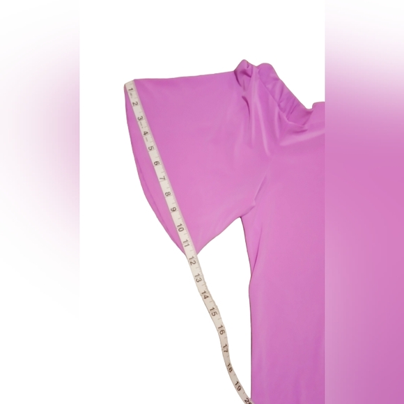 Melanie Lynne Off The Shoulder Purple Blouse Size Medium. - Picture 11 of 12